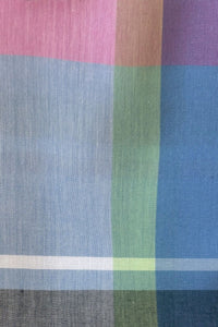 Blue, Pink, and Navy Multi Plaid Woven Short Sleeve No-Iron Cotton Sport Shirt with Button Down Collar by Leo Chevalier