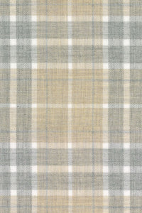 Weekend Heathered Windowpane Plaid Cotton Sport Shirt in Khaki and Grey by Scott Barber