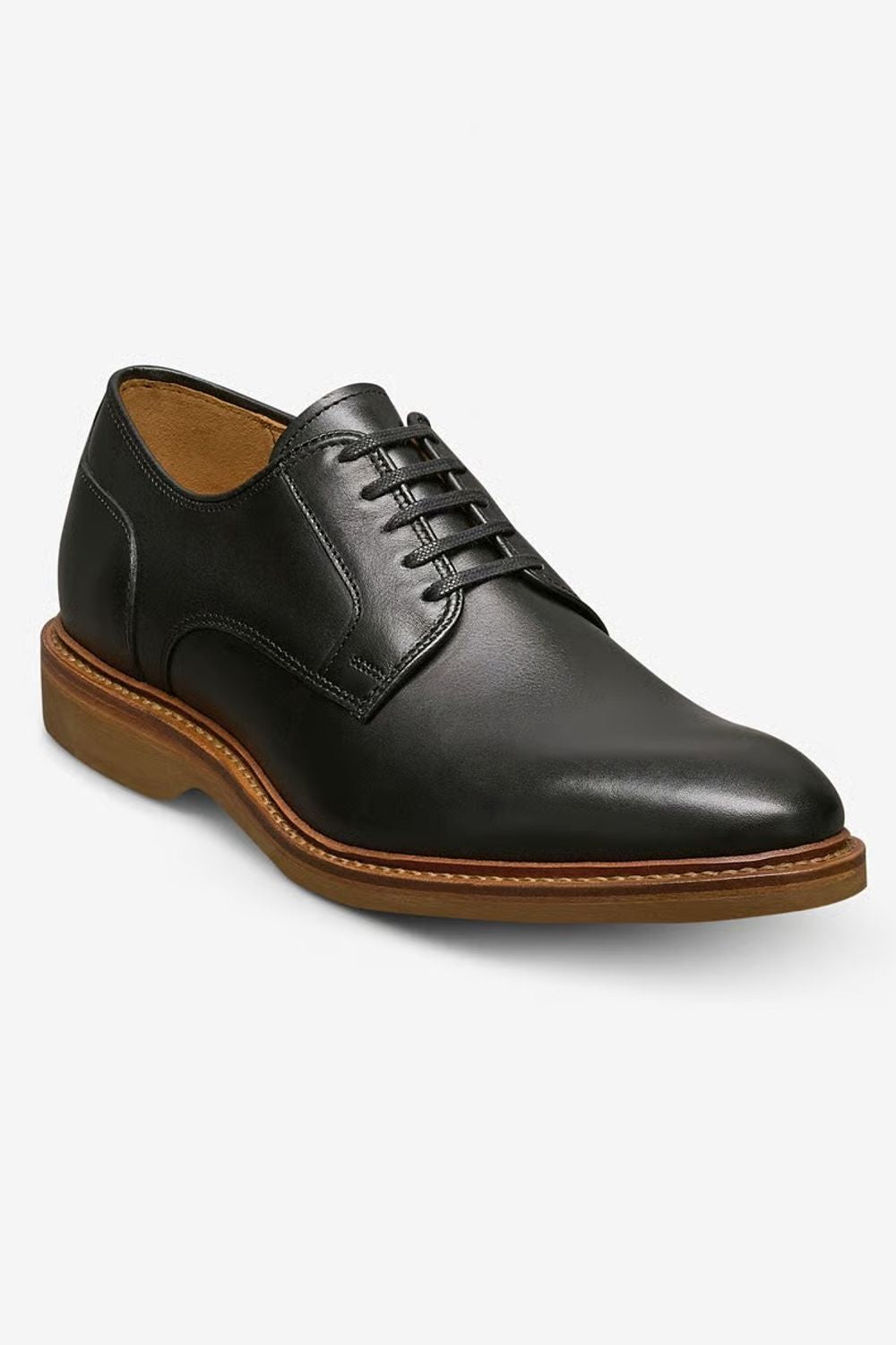 Walker Verse Plain-Toe Derby Dress Shoe in Black Leather by Allen Edmonds