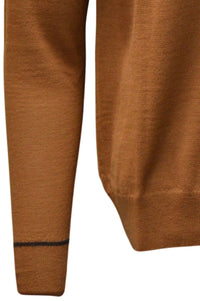 Baby Alpaca Mélange Quarter-Zip Sweater in Autumn by Blue 1899