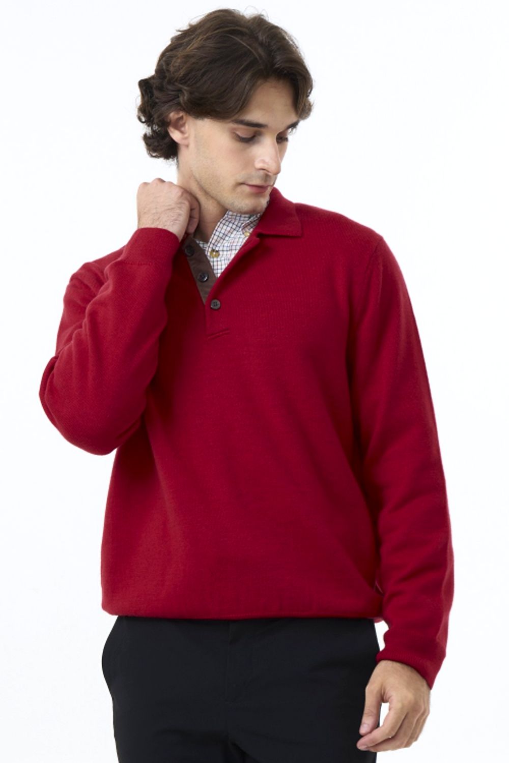 Extra Fine 'Zegna Baruffa' Merino Wool Polo Neck Sweater in Choice of Colors by Viyella