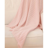 100% Cashmere Bailey Braided Cable Knit Baby Blanket (Choice of Colors) by Alashan Cashmere
