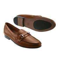 Preston Interchangeable 'Bridge Bits®' Loafer in Pecan Sheepskin by T.B. Phelps