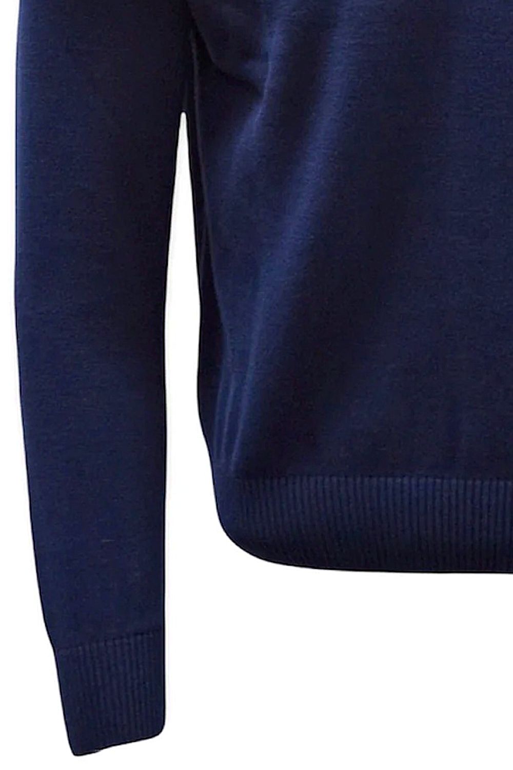 Team Colors Pima Cotton Quarter-Zip Sweater with Contrast Trim in American Navy/Flag Red by Blue 1899