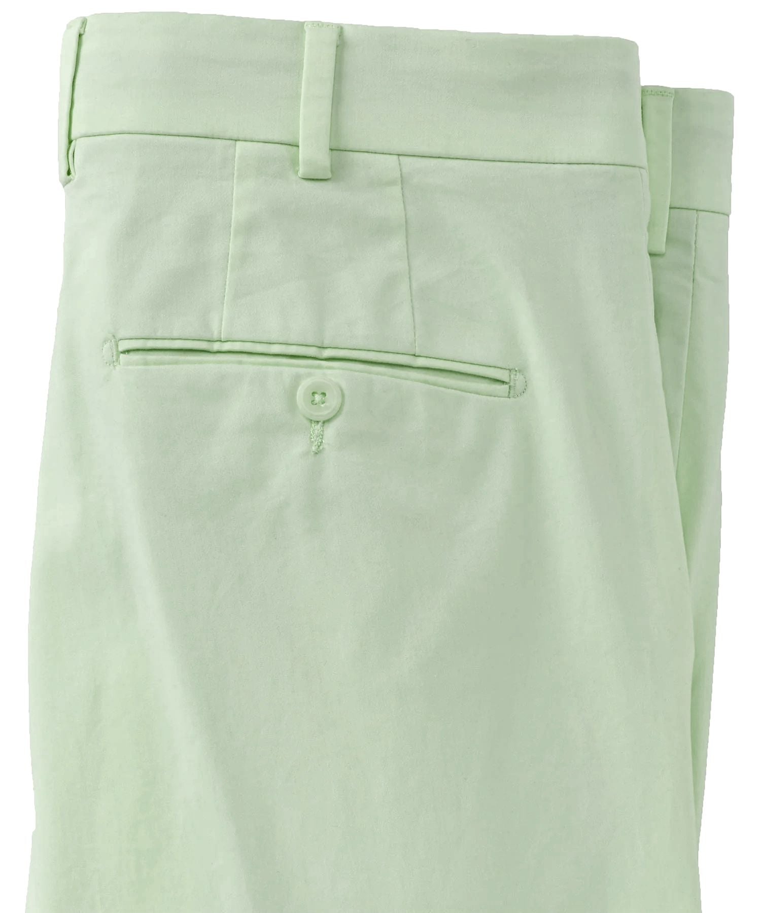 Supima Sateen Italian Luxury Flat Front Cotton Trouser in Pistachio (Houston Modern Fit) by 6 East by Ballin