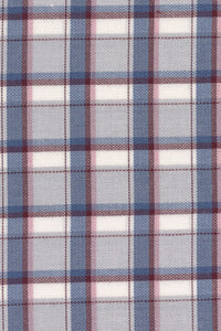 Light Grey, Blue, and Pink Plaid Cotton and Wool Blend Button-Down Shirt by Viyella