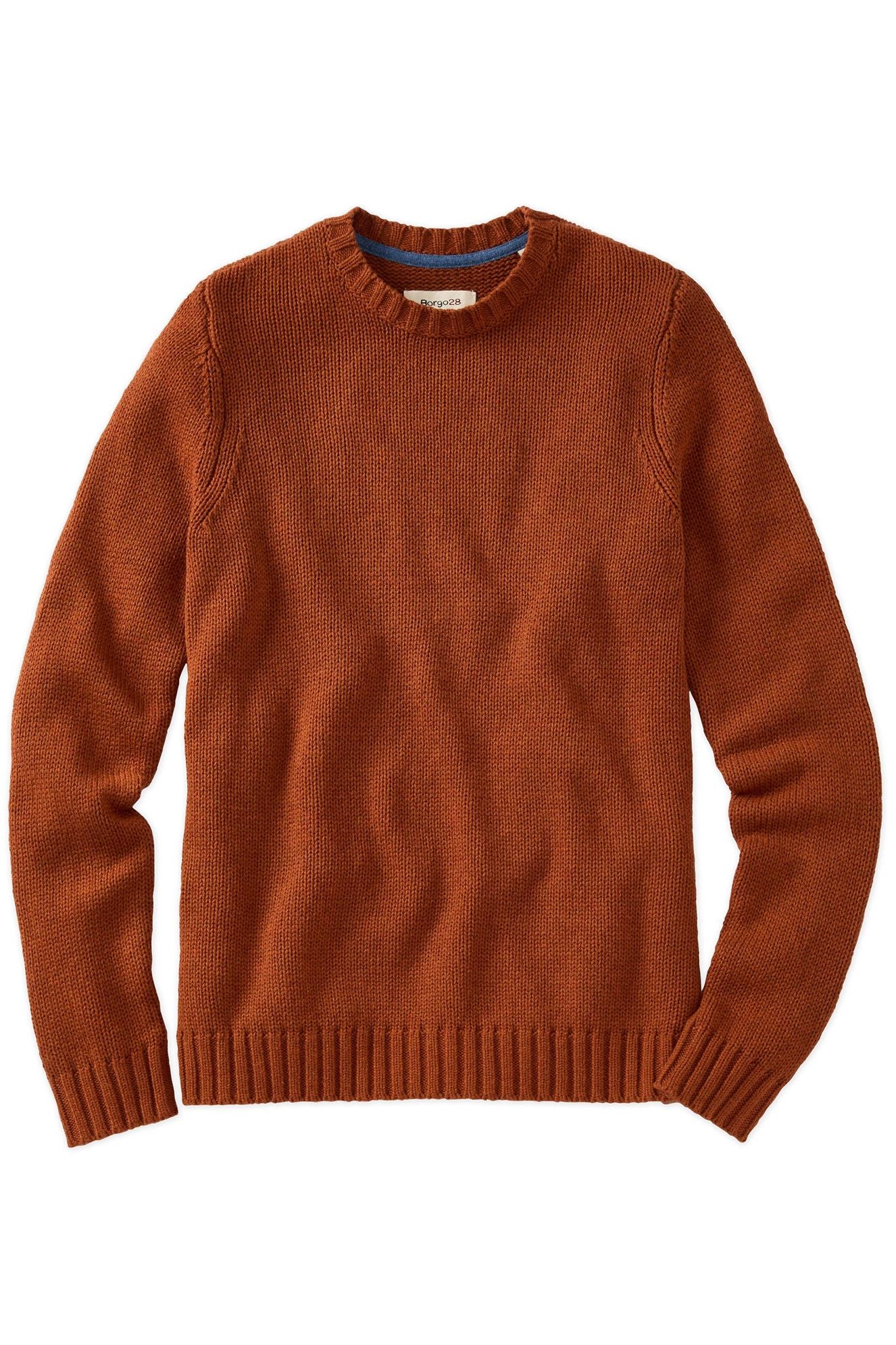 Merino Wool and Cotton Sweater in Auburn (Size Medium) by Borgo28