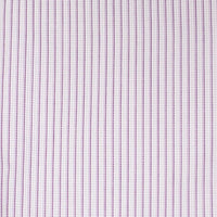 Lavender Textured Stripe Stretch Cotton Wrinkle-Free Dress Shirt with Spread Collar by Cooper & Stewart