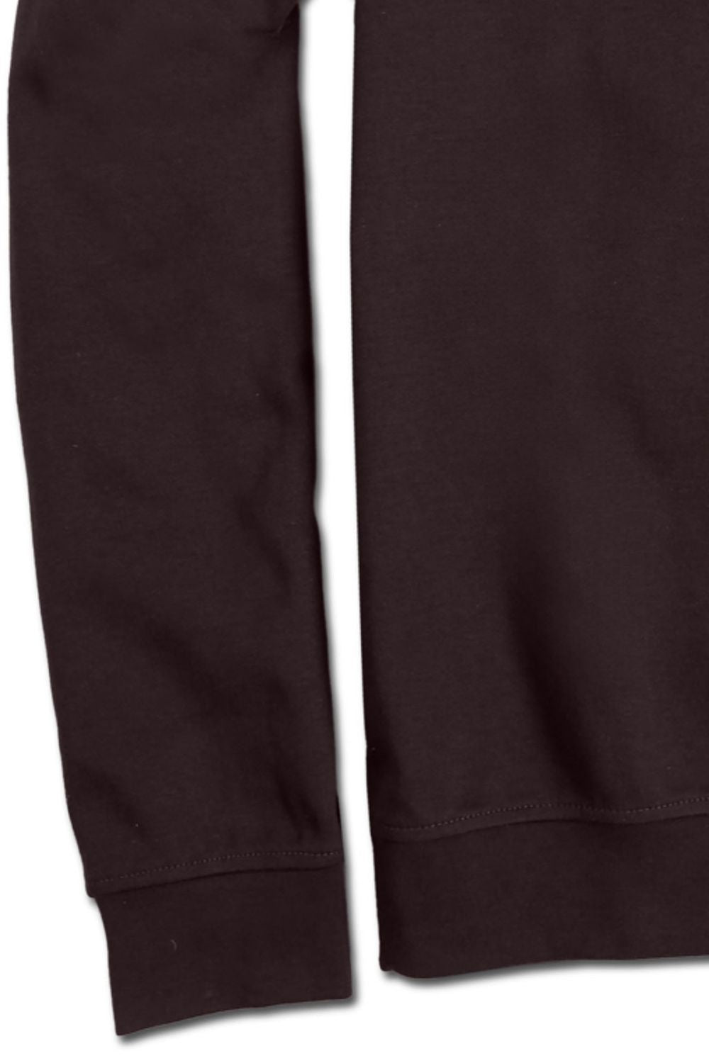 Pima Cotton Zip-Mock Sweatshirt in Dark Chocolate by Scott Barber