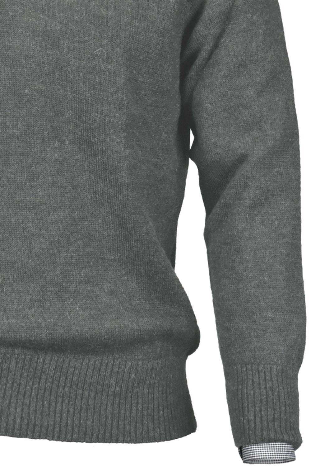 Royal Alpaca 2-Button Shawl Collar Sweater in Sky Grey Heather by Peru Unlimited
