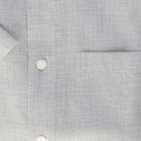 Short Sleeve Heathered Chambray Sport Shirt in Mist by Scott Barber