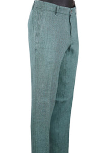 Chambray Linen Herringbone Pants in Choice of Colors (Mansfield Relaxed Fit) by Ballin