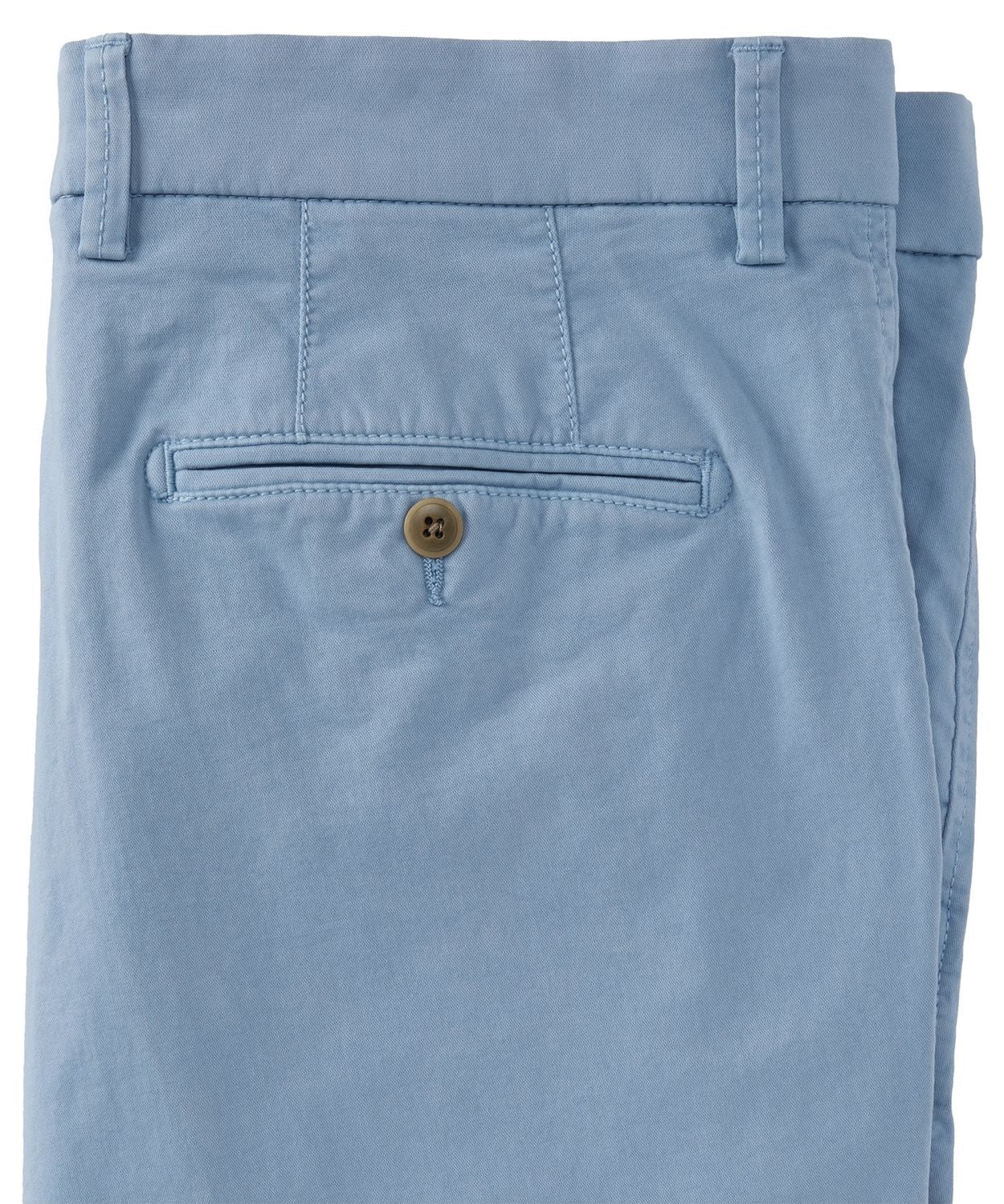 Broken Twill Stretch Cotton Shorts in Pacific Blue (Drummond Traditional Fit) by Ballin