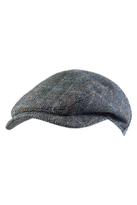 Ivy Contemporary Cap in Herringbone Overcheck Shetland Wool (Choice of Colors) by Wigens