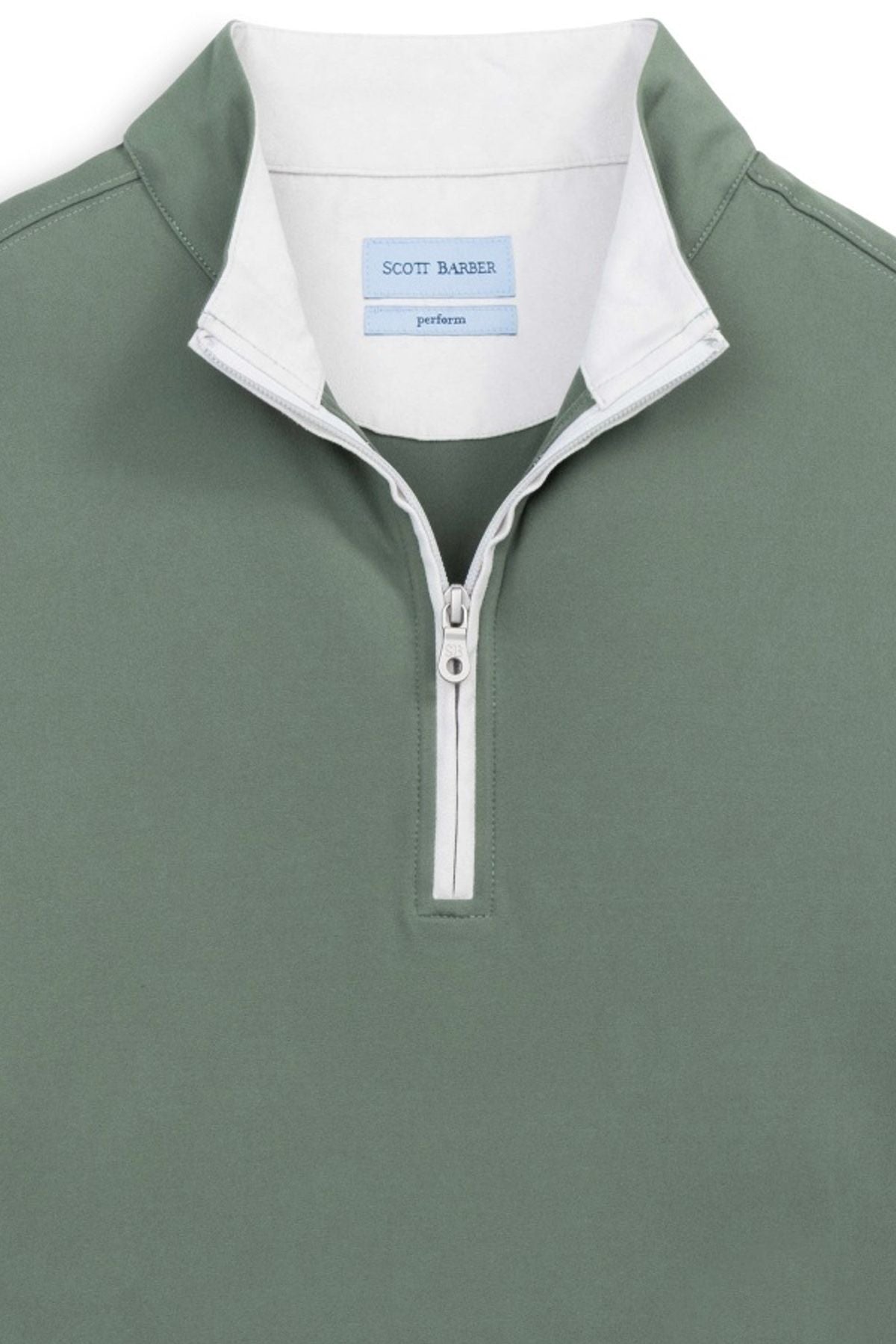 Performance Quarter-Zip Pullover in Agave by Scott Barber