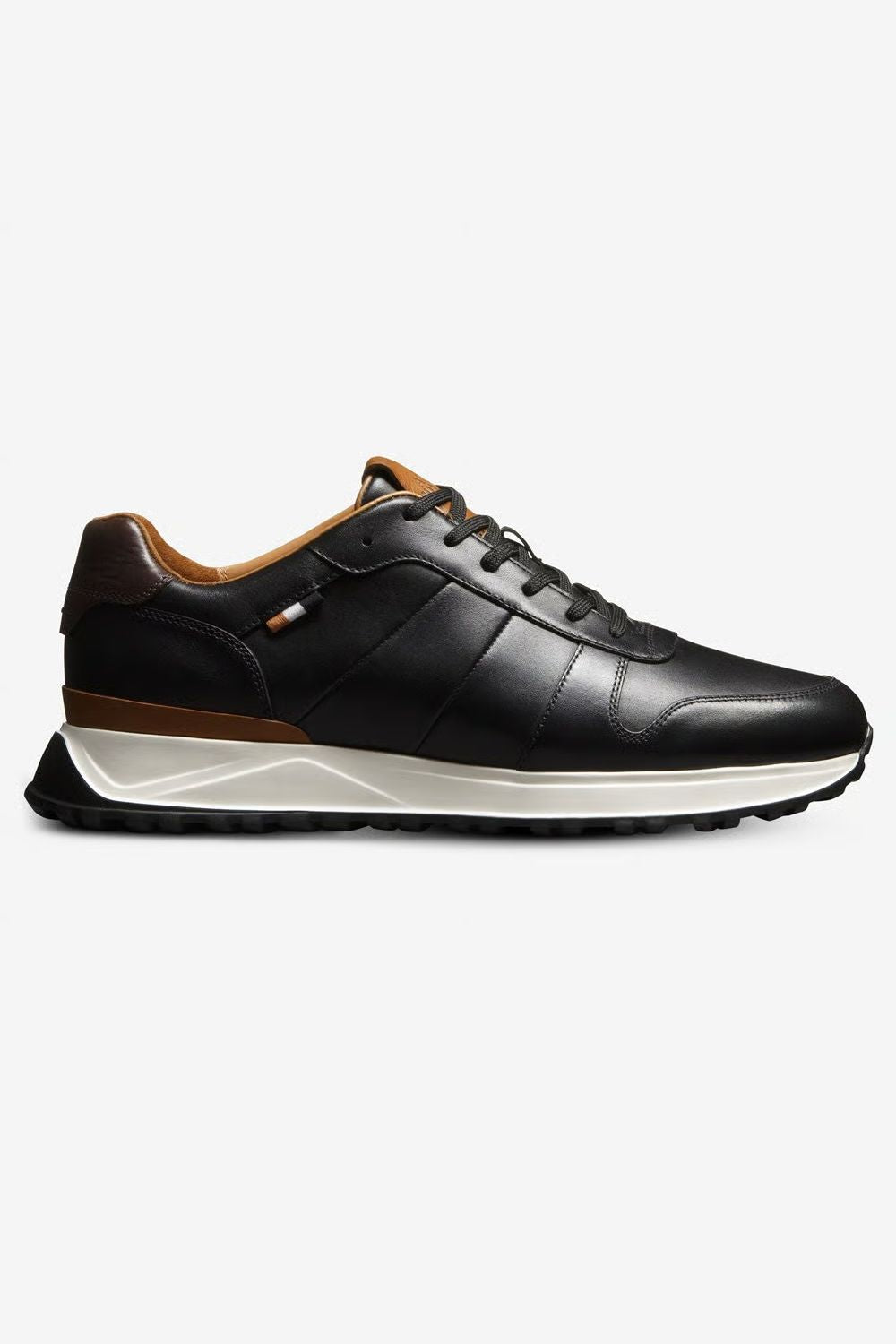 Lawson Lace-Up Sneaker in Black Leather by Allen Edmonds