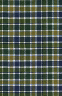 Prep Twill Check Long Sleeve Sport Shirt with Button Down Collar in Hunter Multi by Scott Barber