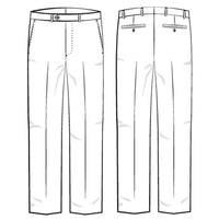 Performance Wool Blend Commuter Bi-Stretch Serge Comfort-EZE Trouser in Taupe Mix (Flat Front Models) by Ballin