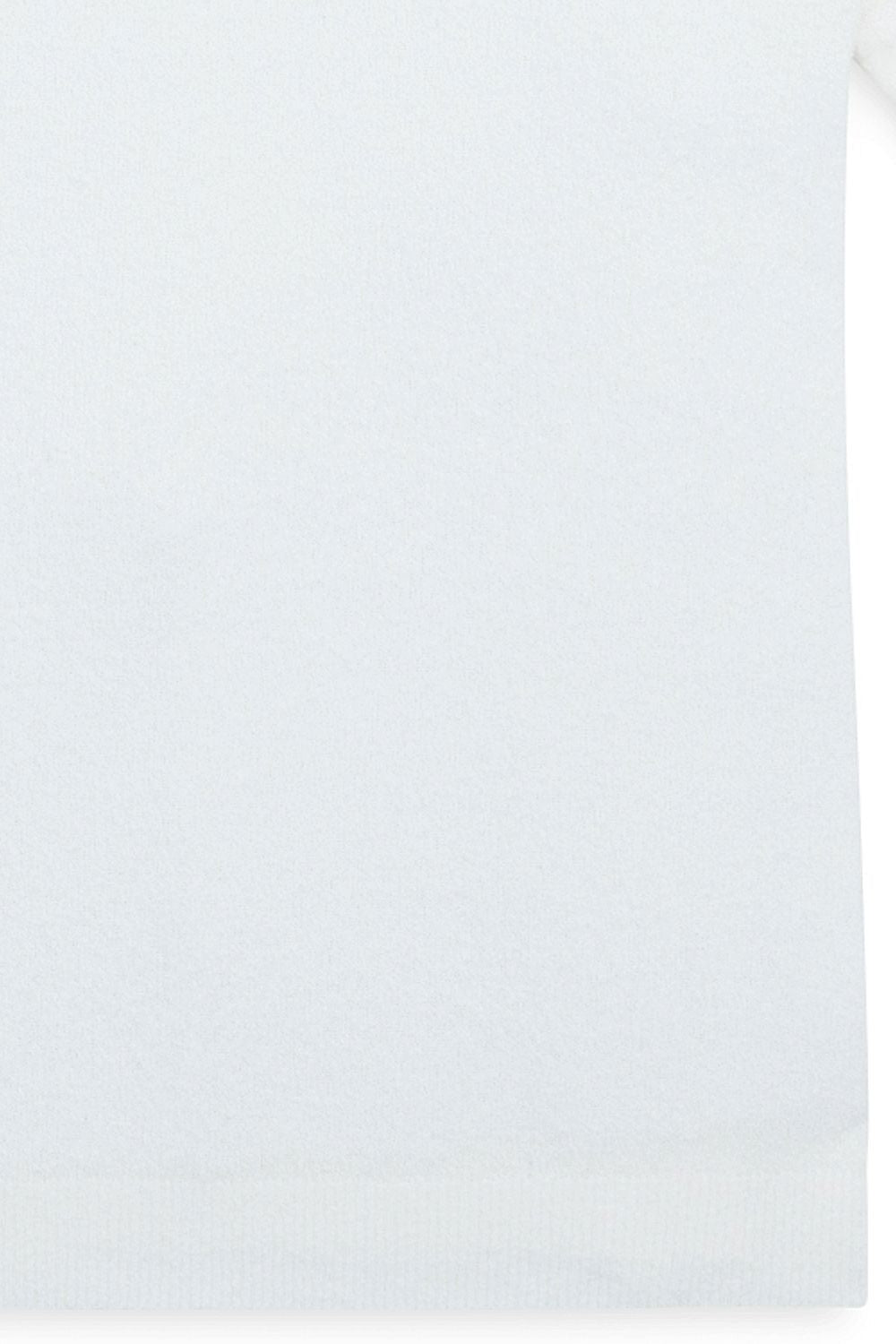 Fine Gauge Bouclé Knit Polo in White by Scott Barber