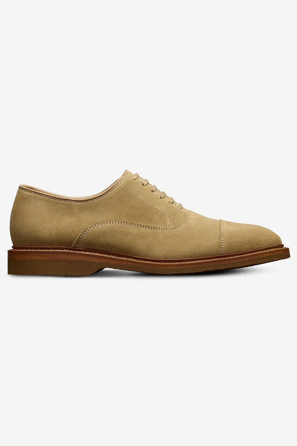 Park Avenue Verse Cap-Toe Oxford Dress Shoe in Bone Suede by Allen Edmonds