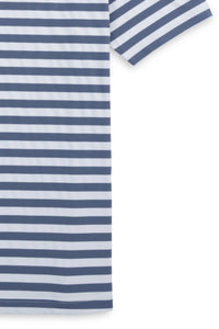 Prep Stripe Performance Polo in Indigo by Scott Barber