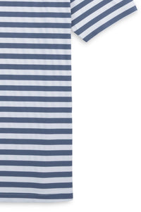 Prep Stripe Performance Polo in Indigo by Scott Barber
