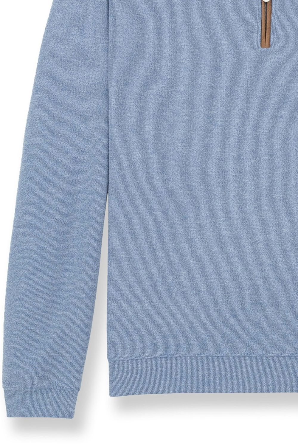 Stretch Heather Fleece Pullover in Country Blue by Scott Barber