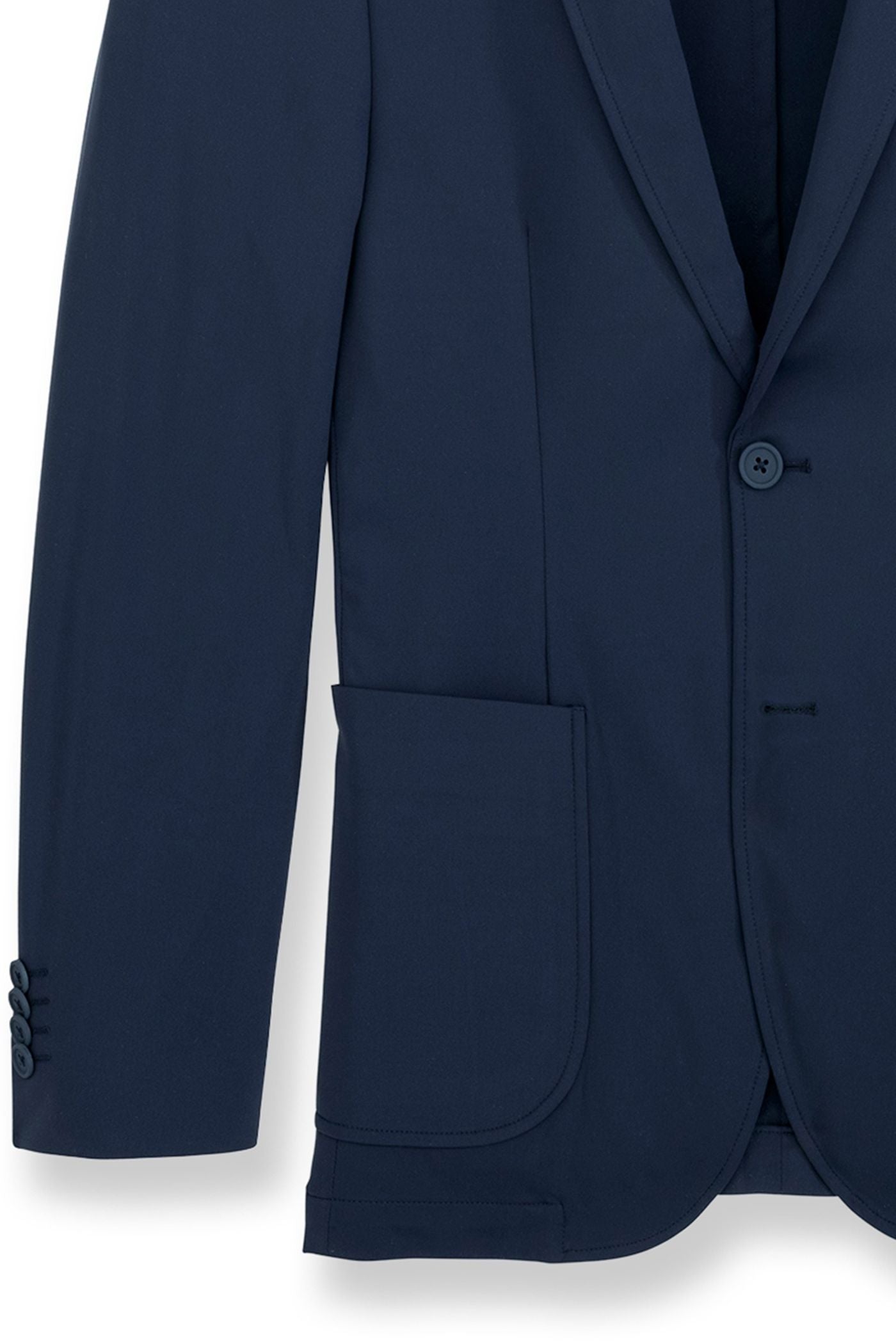 Sono Deconstructed Knit Travel Blazer in Navy by Scott Barber