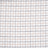 Tan & Black Check on Dobby Stretch Cotton Wrinkle-Free Dress Shirt with Button-Down Collar by Cooper & Stewart