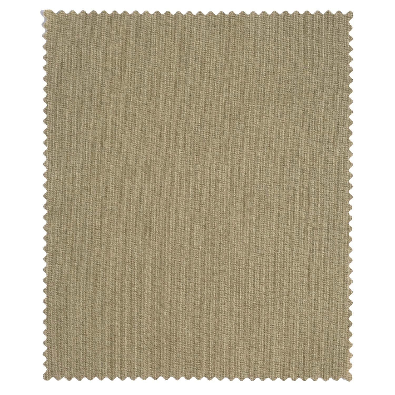 Super 120s Wool Travel Twill Comfort-EZE Trouser in Khaki (Manchester Pleated Model) by Ballin