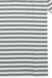 Prep Stripe Performance Polo in Agave by Scott Barber