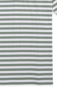Prep Stripe Performance Polo in Agave by Scott Barber