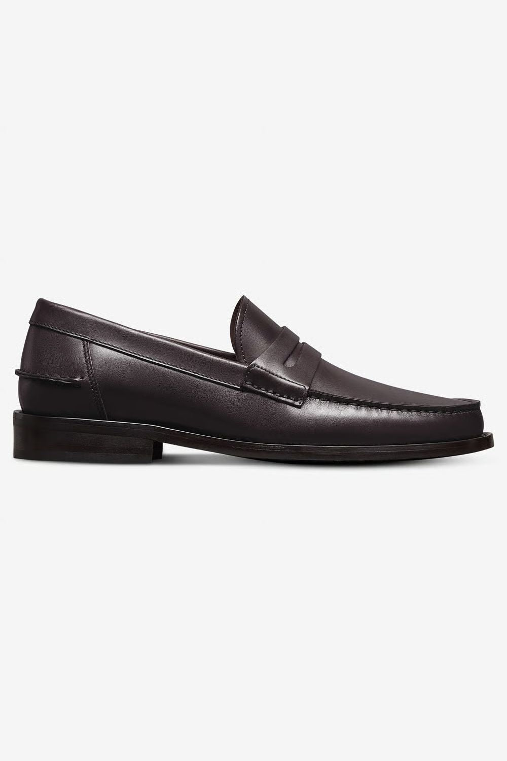 Sorrento Moccasin-Style Penny Loafer in Burgundy Leather by Allen Edmonds