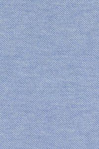 Cotton and Wool Pique Long Sleeve Polo in Sky Heather by Scott Barber