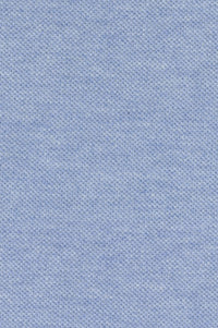 Cotton and Wool Pique Long Sleeve Polo in Sky Heather by Scott Barber
