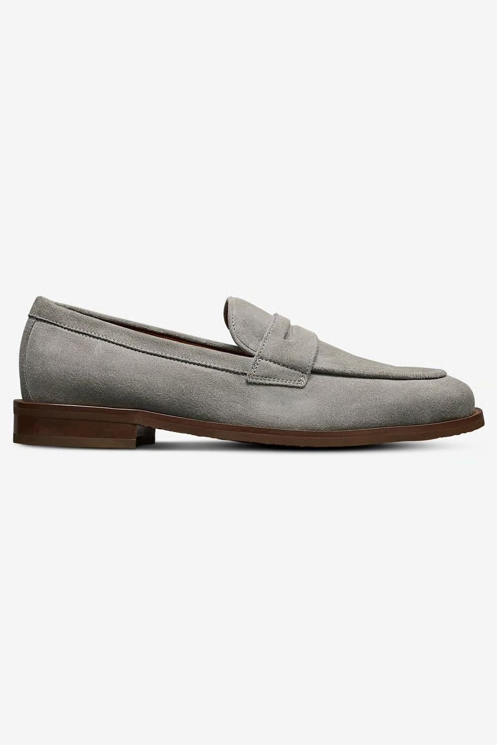 Como Penny Loafer in Piombo Grey Suede by Allen Edmonds