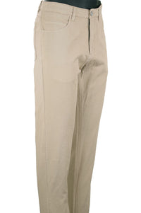 Cotton and Linen 5-Pocket Italian Luxury Stretch Chino (Mott Modern Fit - Choice of Colors) by 6 East by Ballin