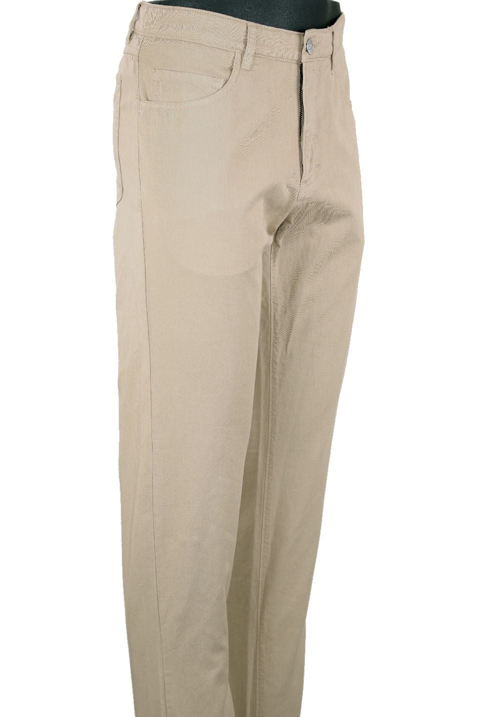 Cotton and Linen 5-Pocket Italian Luxury Stretch Chino (Mott Modern Fit - Choice of Colors) by 6 East by Ballin