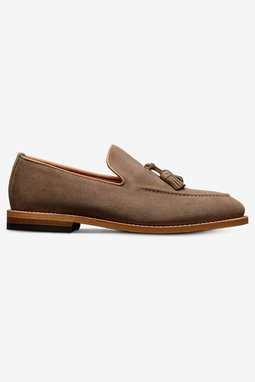 Randolph Tassel Loafer in Tobacco Suede by Allen Edmonds