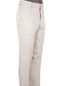 Chambray Linen Herringbone Pants in Choice of Colors (Mansfield Relaxed Fit) by Ballin
