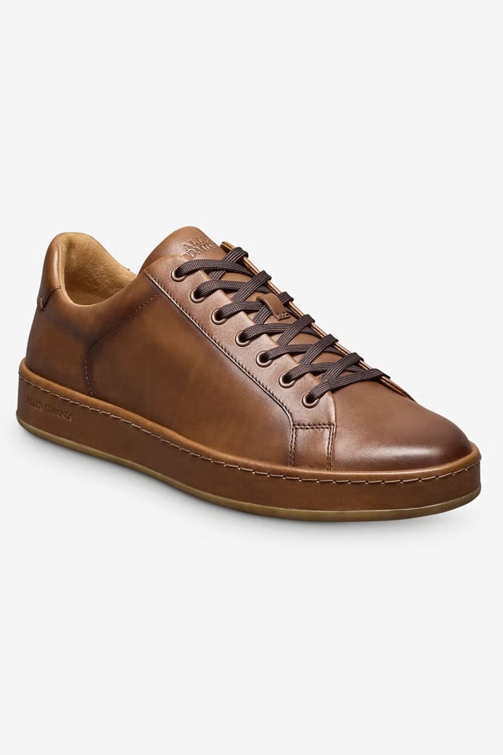 Barnes Lace-Up Sneaker in Coffee Brown Leather by Allen Edmonds