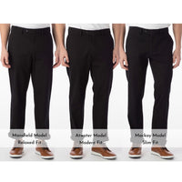 Perma Color Pima Twill Khaki Pants in Black, Size 32 (Atwater Modern Fit) by Ballin