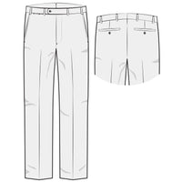 Super 130s Italian Luxury Ultimate Comfort Wool Tropical Flat Front Trouser in Medium Grey by 6 East by Ballin