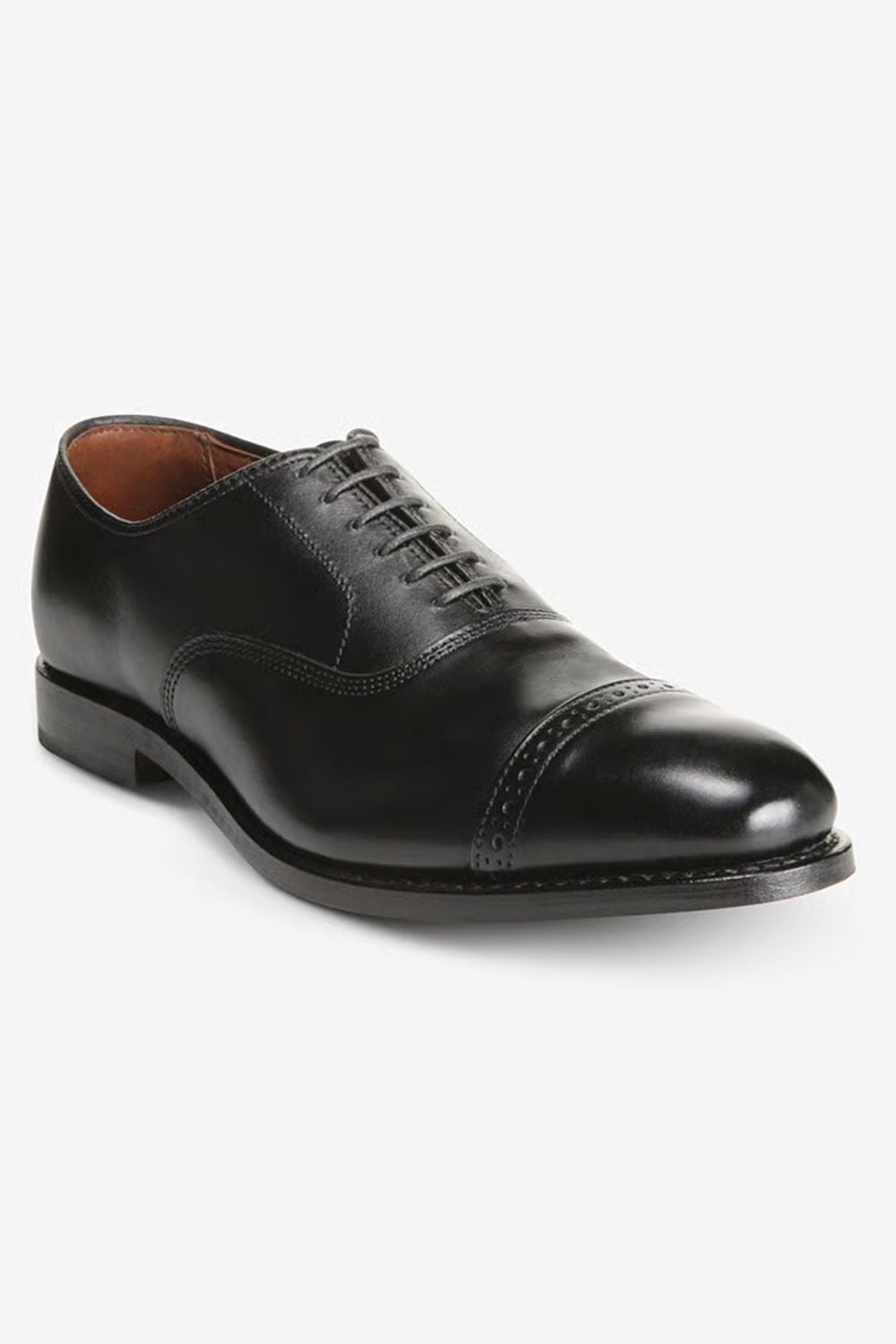 Fifth Avenue Cap-Toe Oxford Dress Shoe in Black Leather by Allen Edmonds