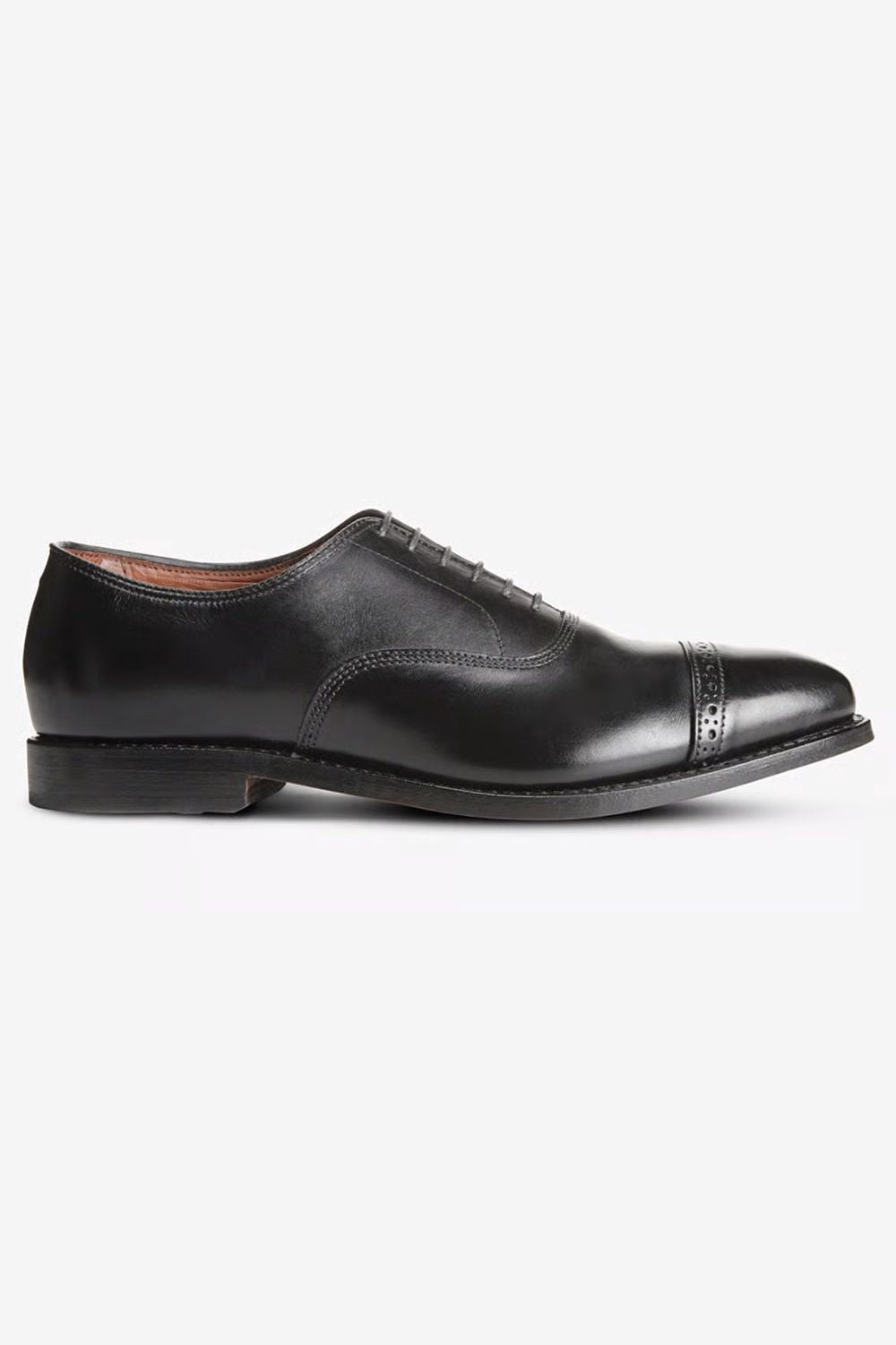 Fifth Avenue Cap-Toe Oxford Dress Shoe in Black Leather by Allen Edmonds