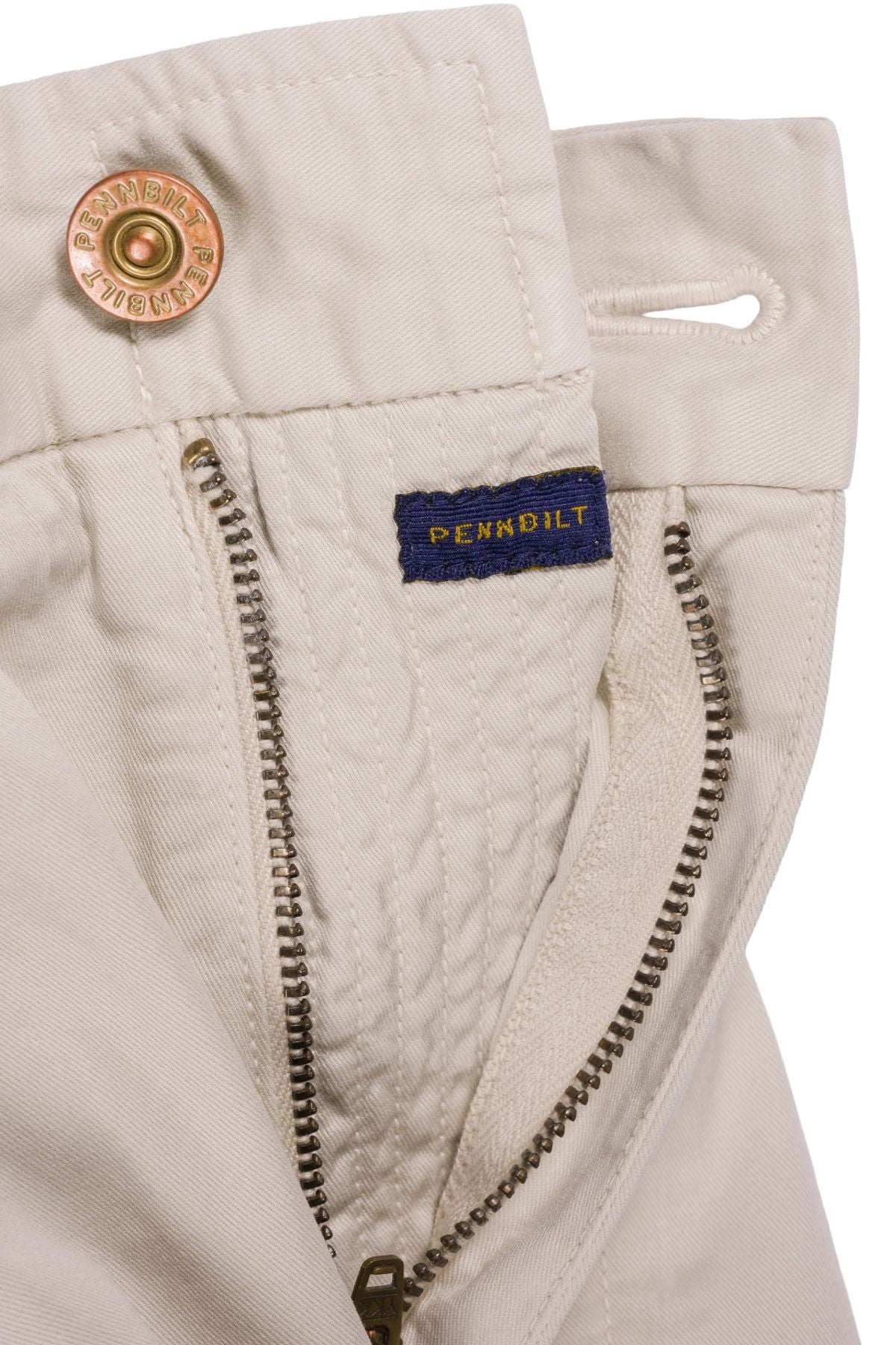 The Airman Lightweight Tapered Leg Khakis in Stone by Pennbilt