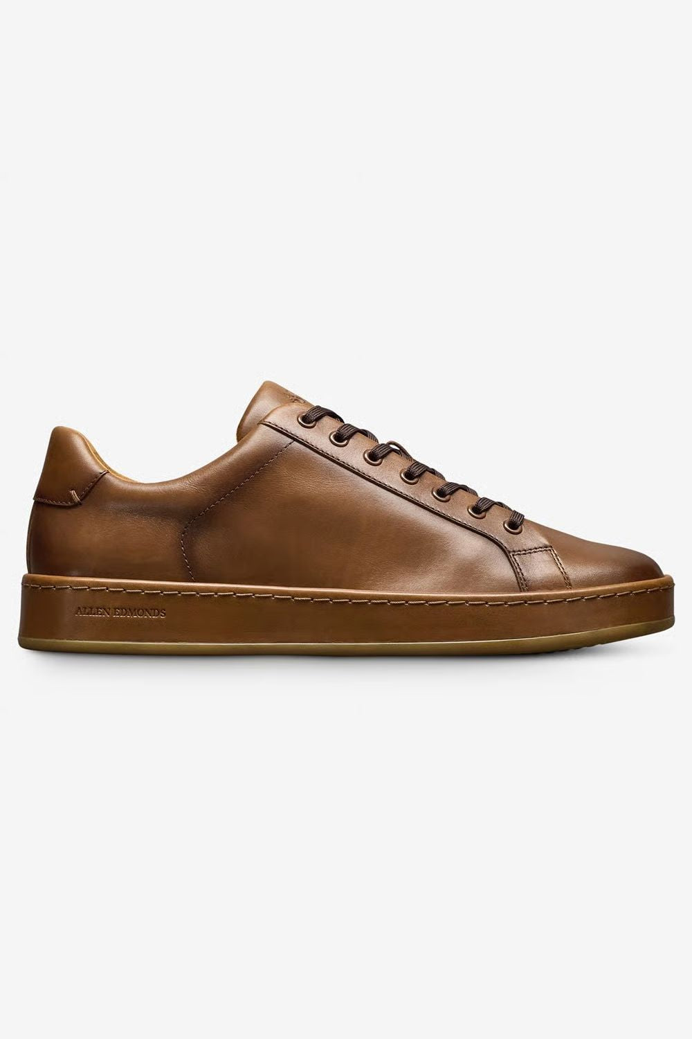 Barnes Lace-Up Sneaker in Coffee Brown Leather by Allen Edmonds