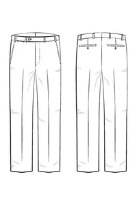 Cotton and Linen Italian Luxury Stretch Chino (Houston Modern Fit - Choice of Colors) by 6 East by Ballin