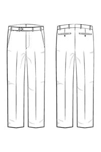 Cotton and Linen Italian Luxury Stretch Chino (Houston Modern Fit - Choice of Colors) by 6 East by Ballin
