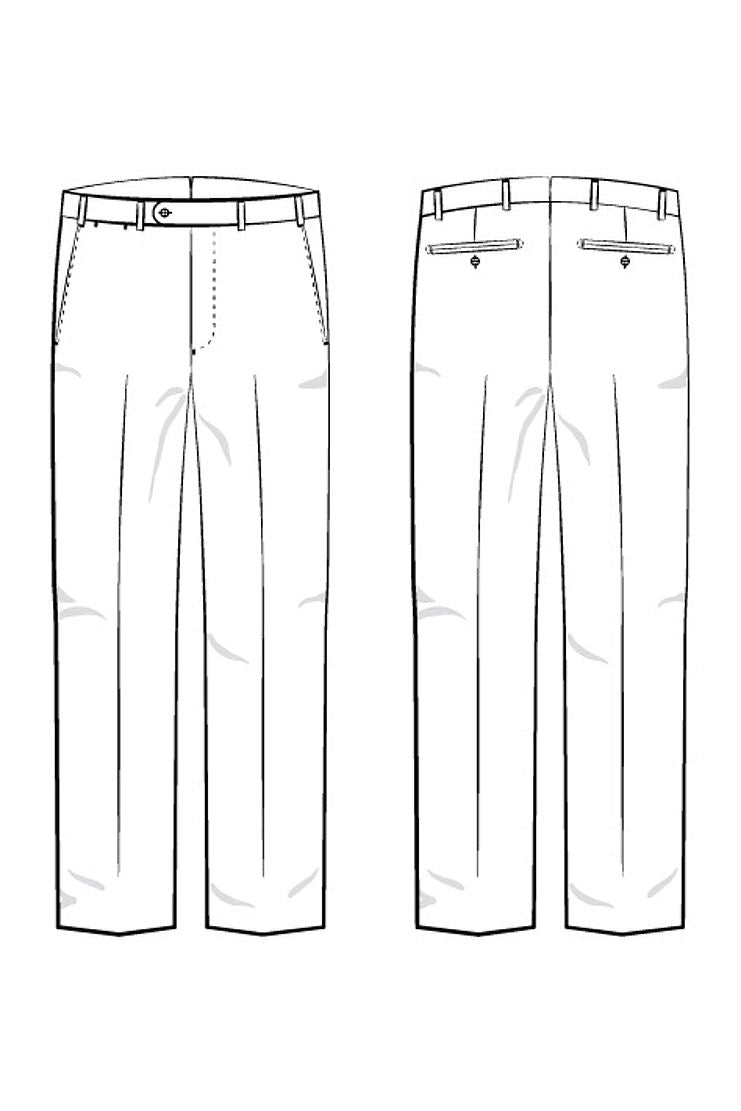 Cotton and Linen Italian Luxury Stretch Chino (Houston Modern Fit - Choice of Colors) by 6 East by Ballin